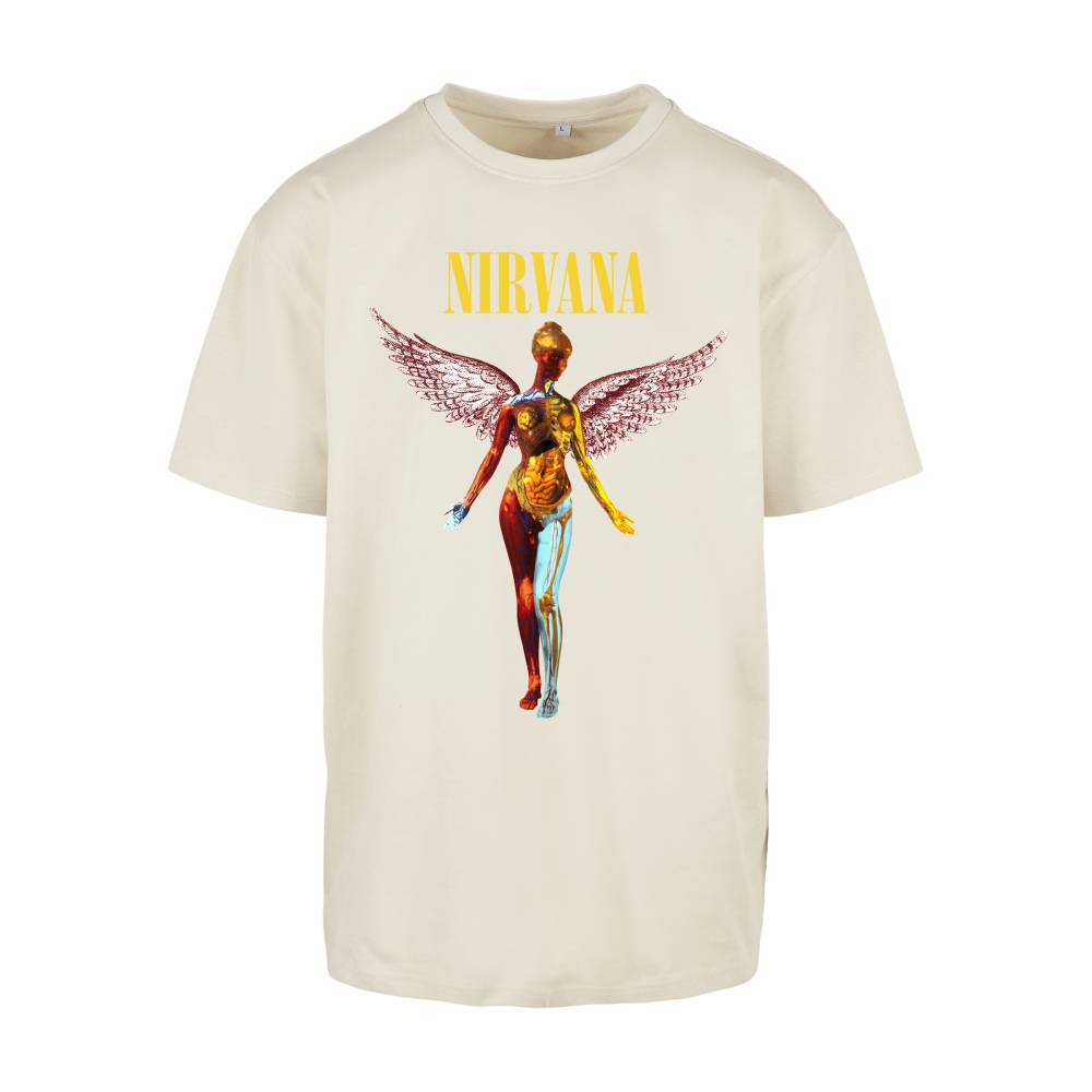 Mister Tee Nirvana - In Utero Oversize Herren T-Shirt - Creme